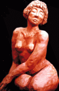 Seated female nude SOLD